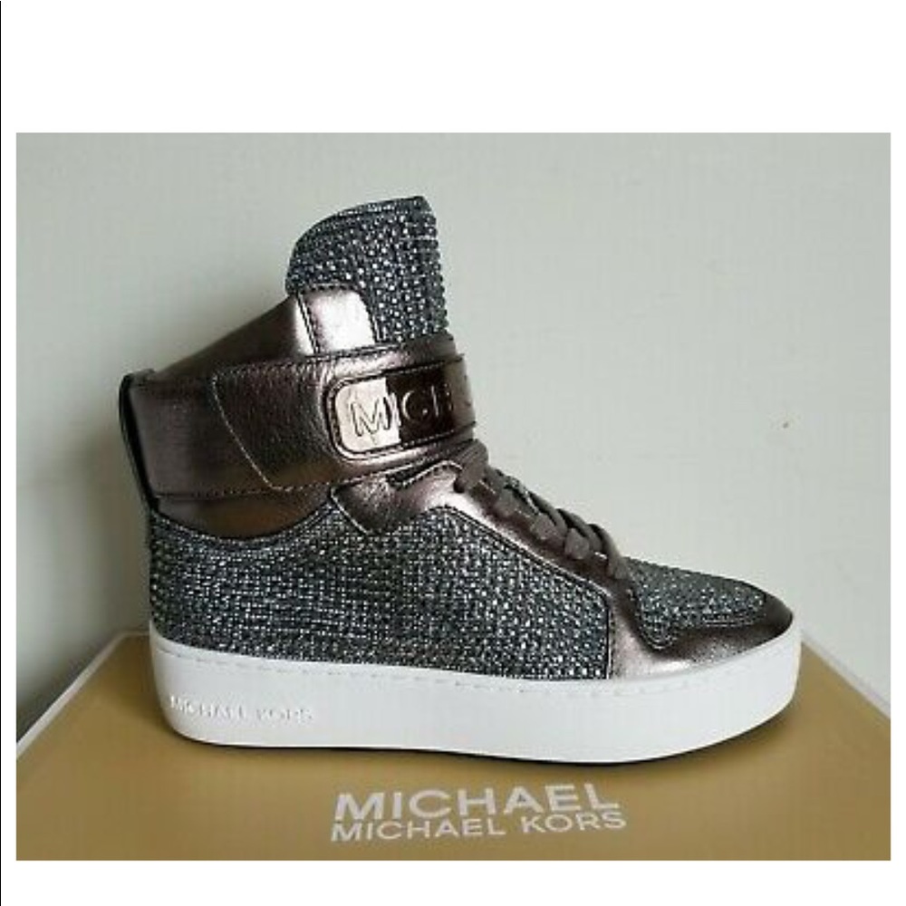 Micheal Kors trent high top sneakers - Bling - Picture 2 of 7